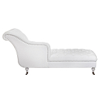 Кушетка белая с мягкой обивкой из велюра Michael Couch варинант исполнения - 2 | Loft Concept во Владивостоке