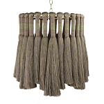 Подвесной светильник круглый плетеный с бахромой Braided Bundle of Ears варинант исполнения - 1 | Loft Concept во Владивостоке