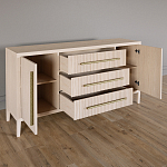 Буфет Primo с тремя ящиками и двумя фасадами Светлый дуб варинант исполнения - 3 | Loft Concept во Владивостоке