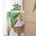 Ваза фарфоровая с ручной росписью Leopard Collection  варинант исполнения - 5 | Loft Concept во Владивостоке