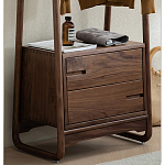 Вешалка деревянная с 2- мя ящиками Moon Walnut Furniture варинант исполнения - 7 | Loft Concept во Владивостоке