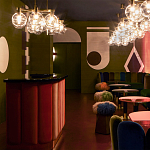 Обои ручная роспись Chez Nina by India Mahdavi Standard colourway on Perfect Green slub silk варинант исполнения - 1 | Loft Concept во Владивостоке