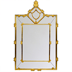 Зеркало прямоугольное Golden Classic Ornament Mirror варинант исполнения - 1 | Loft Concept во Владивостоке
