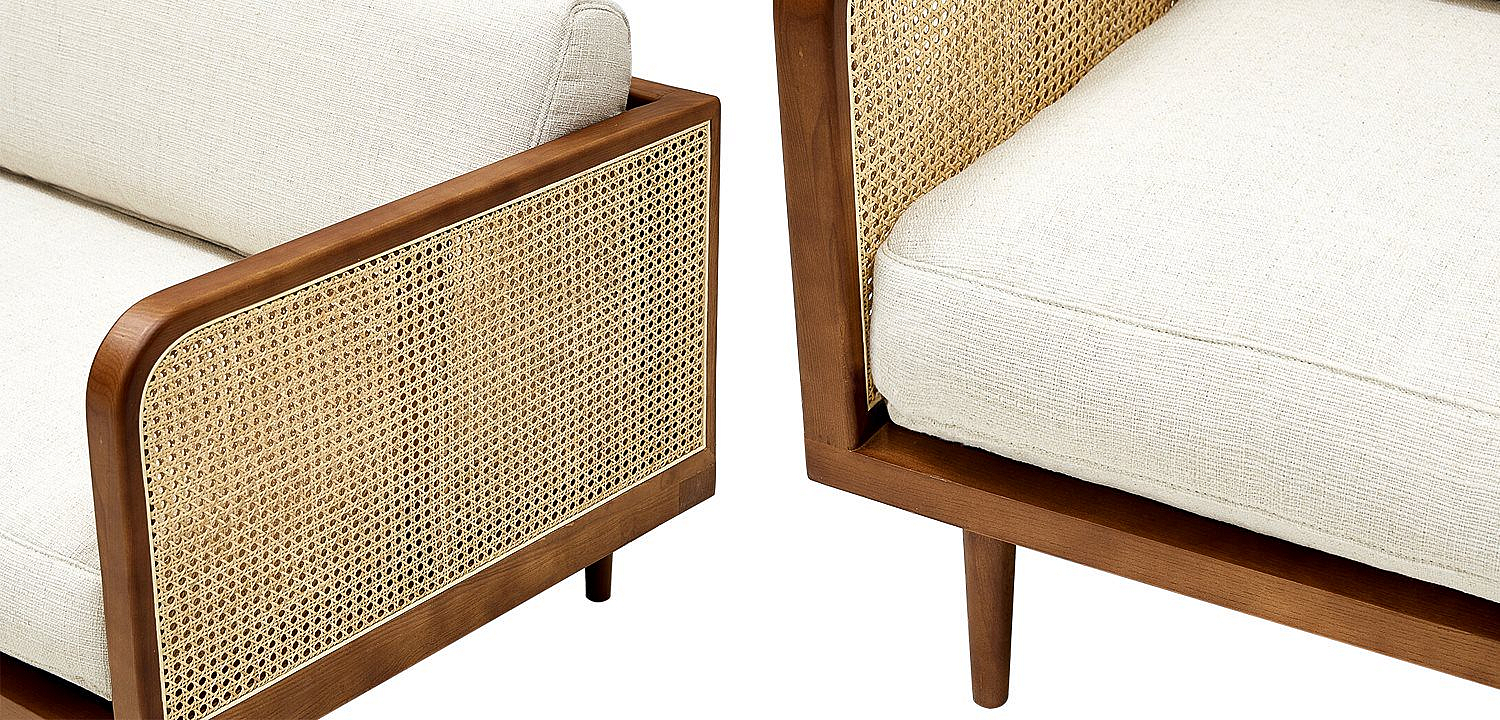 Диван Rattan Decor Sofa Ivory Диван Rattan Decor Sofa Ivory - Loft-Concept во Владивостоке