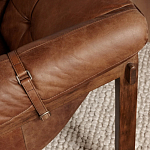 Двухместный диван Duncan винтажная коричневая кожа варинант исполнения - 6 | Loft Concept во Владивостоке