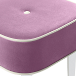 Квадратный мягкий пуф на белых ножках Winton Pouf Square варинант исполнения - 6 | Loft Concept во Владивостоке