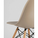Пластиковый стул на ножках из массива бука Eames Beige варинант исполнения - 3 | Loft Concept во Владивостоке