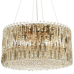 Круглая люстра с металлическими и хрустальными подвесками Bonnay Crystal Chandelier варинант исполнения - 5 | Loft Concept во Владивостоке