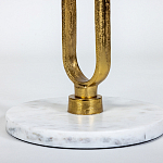 Кофейный столик с белой мраморной столешницей Clipper варинант исполнения - 3 | Loft Concept во Владивостоке