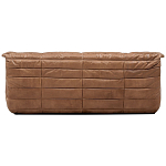 Дизайнерский кожаный диван коричневый без подлокотников Aveline Leather Sofa варинант исполнения - 4 | Loft Concept во Владивостоке