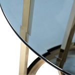 Столик журнальный золотой с темным стеклом Tastiness варинант исполнения - 1 | Loft Concept во Владивостоке