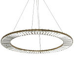 Кольцевая люстра с хрустальным декором Maude Crystal Chandelier варинант исполнения - 3 | Loft Concept во Владивостоке