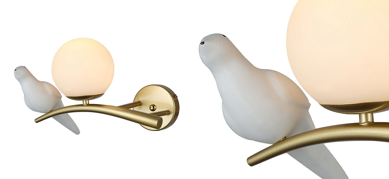Бра с белой птицей Provence Bird Бра с белой птицей Provence Bird - Loft-Concept во Владивостоке