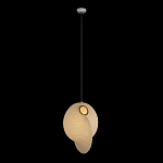 Подвесной светильник белый с фигурным тканевым плафоном White Whirlwinds варинант исполнения - 2 | Loft Concept во Владивостоке