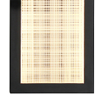 Светодиодное прямоугольное бра из металла черного цвета Lattice Lux варинант исполнения - 8 | Loft Concept во Владивостоке