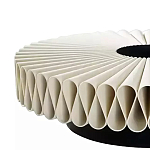 Дизайнерский журнальный стол круглый с фактурной столешницей Ifike варинант исполнения - 2 | Loft Concept во Владивостоке