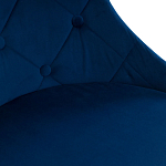 Стул в темно-синей велюровой обивке Ward Dark Blue Velour Chair варинант исполнения - 5 | Loft Concept во Владивостоке