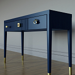 Дизайнерский Письменный стол Elsa Dreams Blue с тремя ящиками варинант исполнения - 2 | Loft Concept во Владивостоке