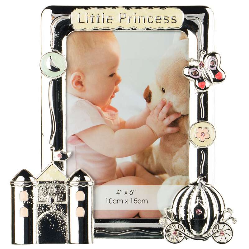 Фоторамка детская Childhood Corner Little Princess Серебряный Фоторамка детская Childhood Corner Little Princess Серебряный во Владивостоке | Loft Concept