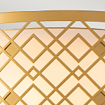 Потолочный светильник золотого цвета с каркасом в виде геометрических ромбов Elstead Lighting варинант исполнения - 5 | Loft Concept во Владивостоке