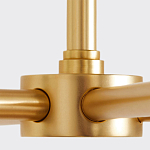 Люстра золотая с белыми тканевыми абажурами Coolness варинант исполнения - 3 | Loft Concept во Владивостоке