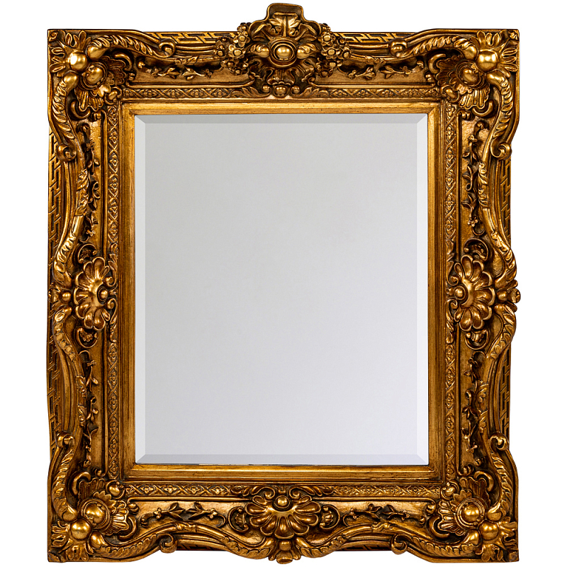Зеркало настенное золотое с резным орнаментом Classic Ornament Mirror Золотой Зеркало во Владивостоке | Loft Concept 