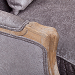 Кресло Ava Classical Armchair brown and grey velour варинант исполнения - 4 | Loft Concept во Владивостоке