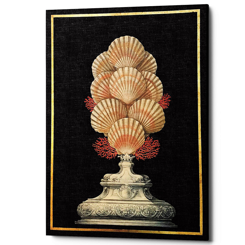 Постер Sea Vase Poster 4 Черный Бежевый Постер Sea Vase Poster 4 Черный Бежевый во Владивостоке | Loft Concept