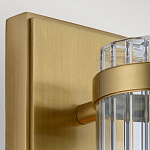 Бра вертикальное с рифленым стеклянным плафоном и прямоугольным основанием Quintiesse варинант исполнения - 2 | Loft Concept во Владивостоке