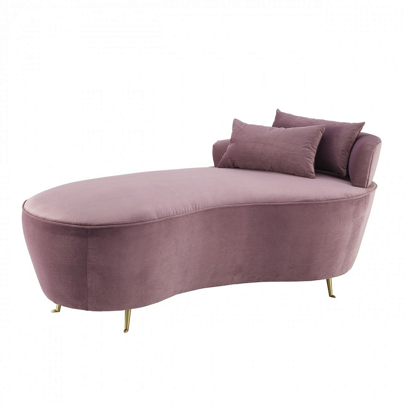 Кушетка Eichholtz Sofa Donatella Сиреневый Латунь во Владивостоке | Loft Concept 