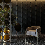 Гипсовая 3D Панель BATOID варинант исполнения - 1 | Loft Concept во Владивостоке