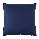 Подушка декоративная хлопковая синего цвета с абстрактным принтом Elysian Flow Azure варинант исполнения - 2 | Loft Concept во Владивостоке