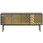 Длинная тумба с зеркальным декором Serena варинант исполнения - 10 | Loft Concept во Владивостоке