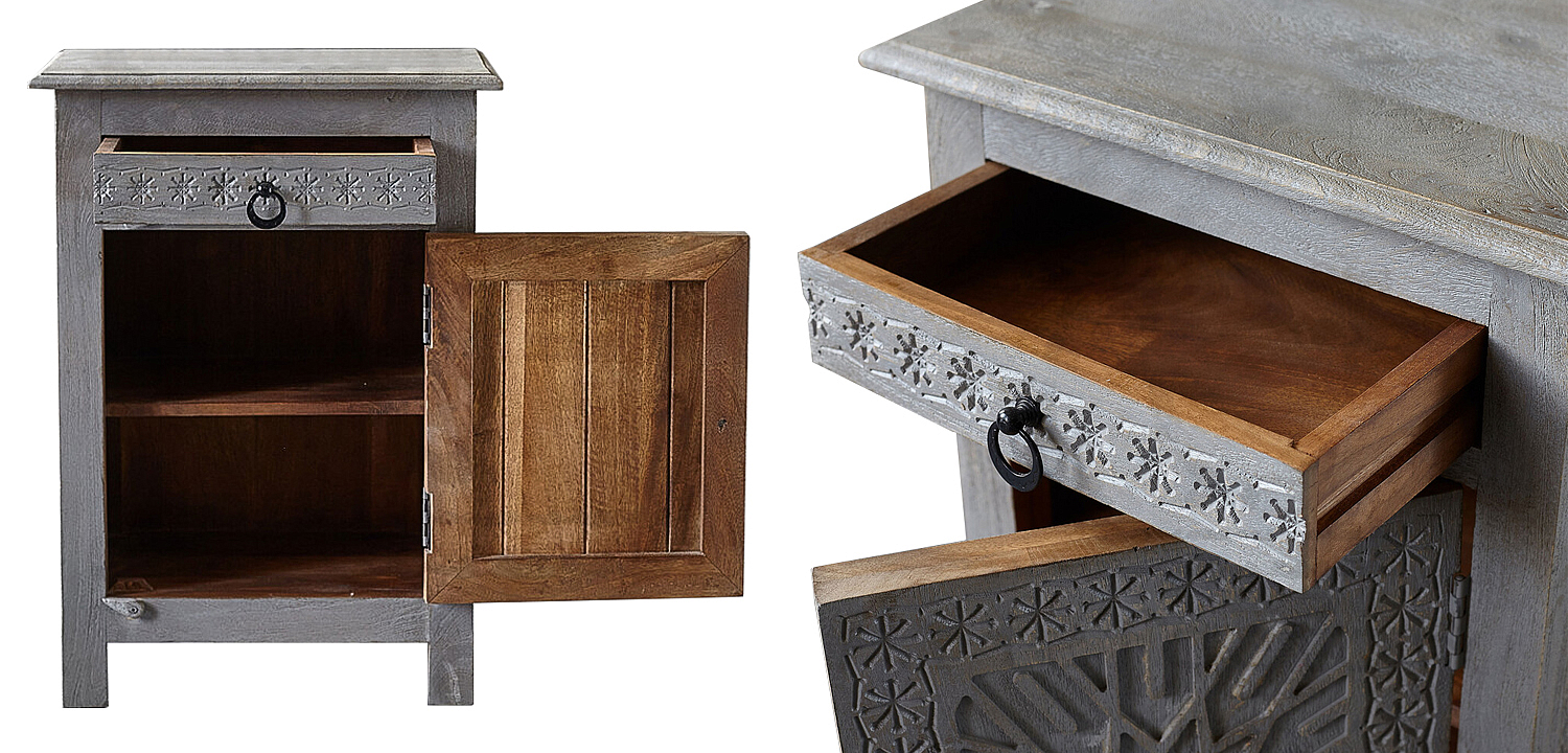 Тумба Indian Antique Furniture Akshi Nightstand Тумба Indian Antique Furniture Akshi Nightstand - Loft-Concept во Владивостоке