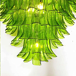 Люстра из семи ярусов зеленого стекла Independence варинант исполнения - 4 | Loft Concept во Владивостоке