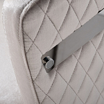 Стул серый велюровый со стеганной спинкой Focus on Convenience варинант исполнения - 2 | Loft Concept во Владивостоке