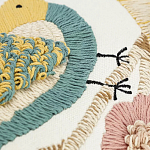 Чехол на подушку с кисточками и вышивкой птиц Ethnic mix Birds Rect варинант исполнения - 3 | Loft Concept во Владивостоке