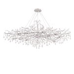 Люстра круглая подвесная с декором в виде ветвей и прозрачных подвесок из стекла в форме капель Droplet Chandelier варинант исполнения - 2 | Loft Concept во Владивостоке