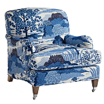 Кресло Trumann Club Chair Blue Landscape синий пейзаж варинант исполнения - 1 | Loft Concept во Владивостоке