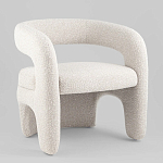 Кресло дизайнерское для лаунж зоны жемчужного цвета Pearl Lounge варинант исполнения - 1 | Loft Concept во Владивостоке