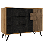 Комод с 3-мя ящиками и дверцей Stone Effect варинант исполнения - 1 | Loft Concept во Владивостоке