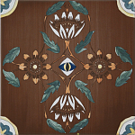 Плитка с узором Васильки 2 варинант исполнения - 1 | Loft Concept во Владивостоке