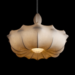 Подвесной светильник с белым фигурным абажуром и мягкими волнистыми краями Cloud Motion  варинант исполнения - 12 | Loft Concept во Владивостоке