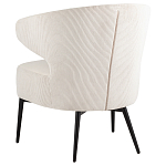 Современное мягкое кресло на металлических ножках Rakush Milk варинант исполнения - 4 | Loft Concept во Владивостоке