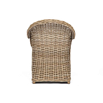 Кресло из ротанга с подушкой Nest бежево-серое варинант исполнения - 4 | Loft Concept во Владивостоке