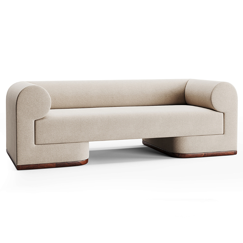 Премиальный диван Liverpool Молочный Коричневый во Владивостоке | Loft Concept 