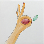 Плитка дизайнерская с рисунком Лимон варинант исполнения - 2 | Loft Concept во Владивостоке