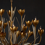 Люстра золотого цвета в виде цветков крокуса Hanging Flowers варинант исполнения - 2 | Loft Concept во Владивостоке