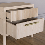 Прикроватная Тумбочка Primo с двумя ящиками Светлый дуб варинант исполнения - 6 | Loft Concept во Владивостоке