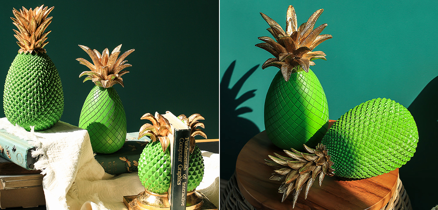 Статуэтка Gold and Green Pineapple Статуэтка Gold and Green Pineapple - Loft-Concept во Владивостоке